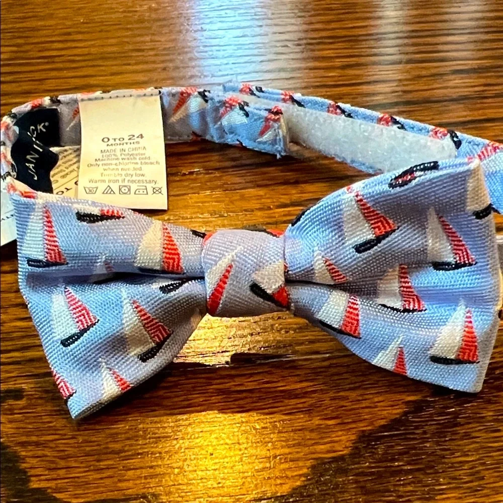 Janie and Jack Nautical Bow Tie - Blue and Red